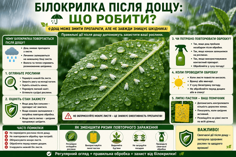 Білокрилка після дощу