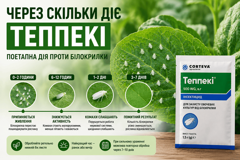 Через скільки діє Теппекі