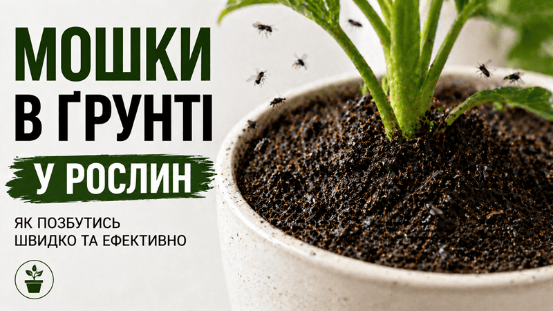 Мошки в ґрунті кімнатної рослини