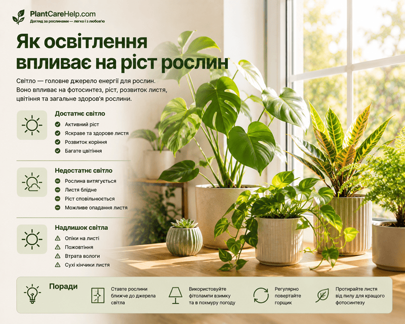 Освітлення для росту рослин