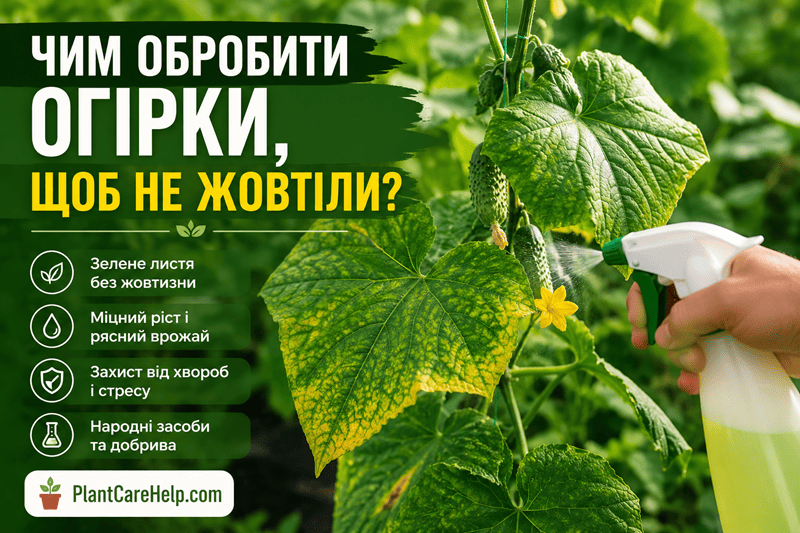 Чим обробити огірки щоб не жовтіли