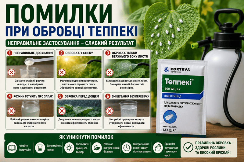 Помилки при обробці Теппекі