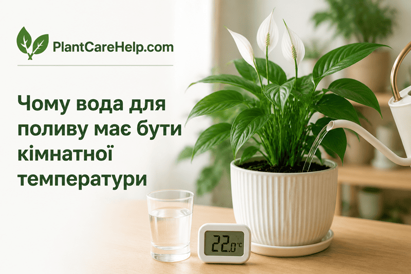 Вода кімнатної температури для поливу