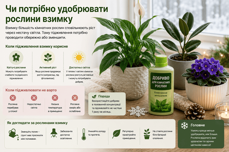 Добрива взимку