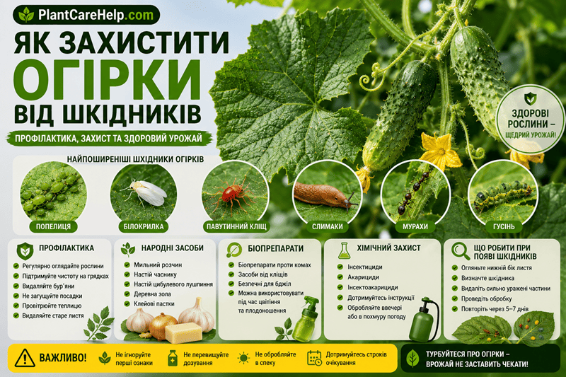 Як захистити огірки від шкідників